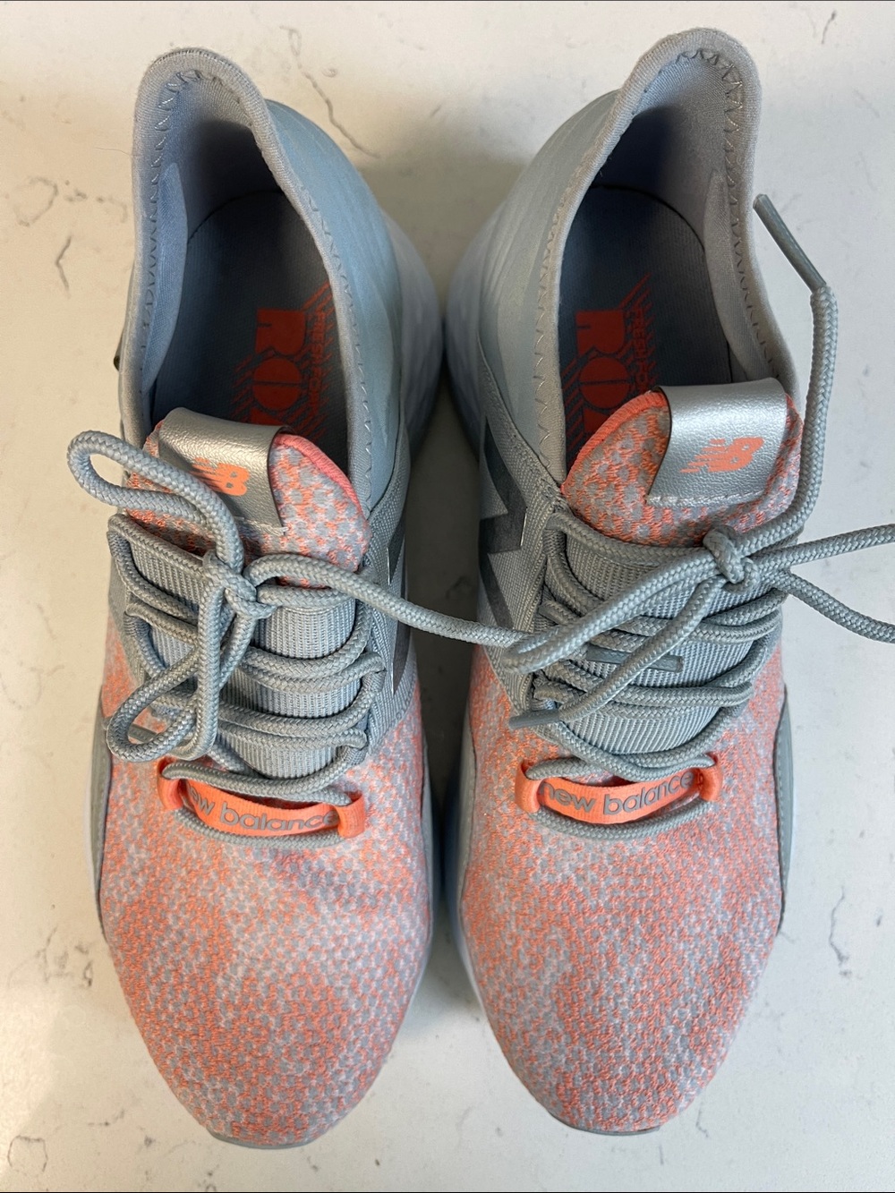 New Balance Roav v1 Future Sport Running Shoes Size 9.5 D Worn Once  Grey Peach - Picture 11 of 17